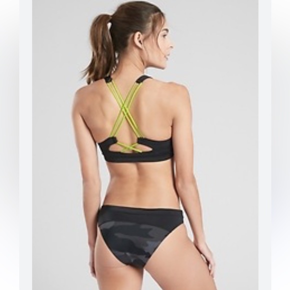 Athleta camo strappy swimming bikini size M - Picture 5 of 9